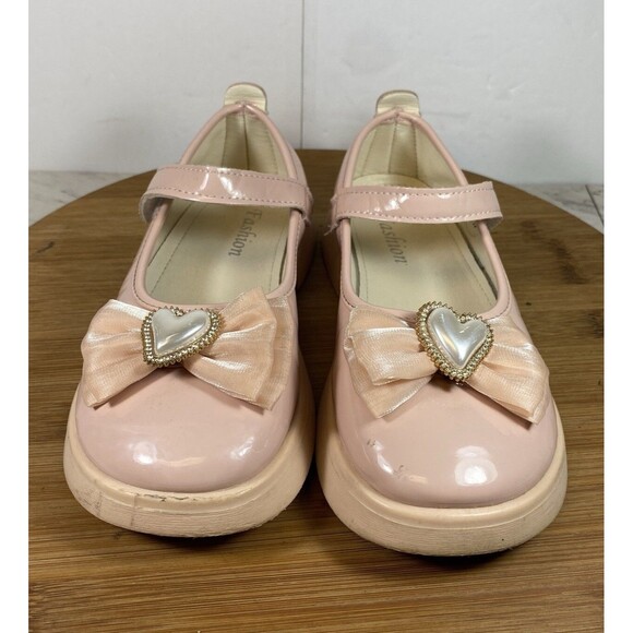 Fashion Girl Pink Dress Shoe Size 34/220 us 3.5 - Picture 3 of 6